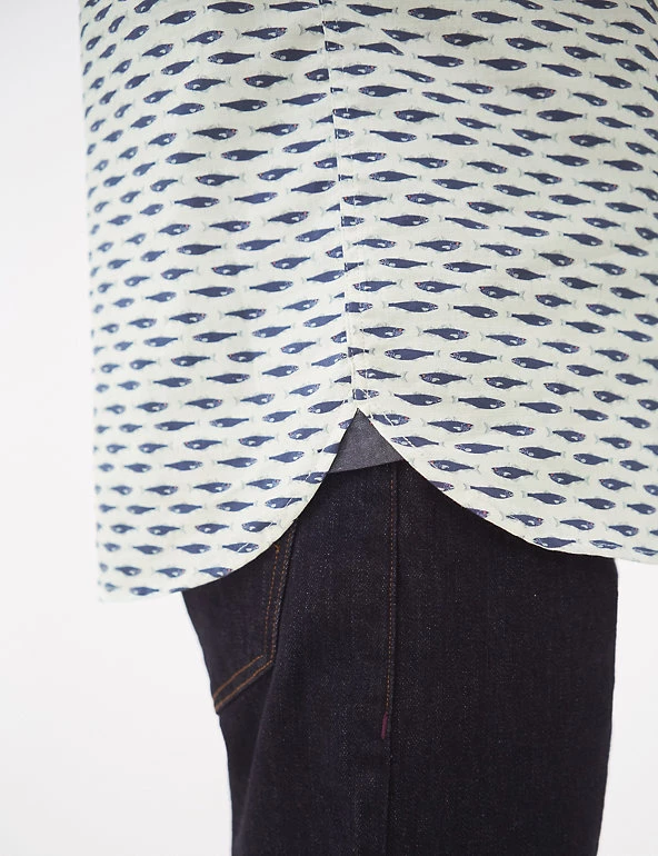 White Stuff Casual Shirts Pure Cotton Print Shirt 3 White Stuff Casual Shirts Pure Cotton Print Shirt - Image 3