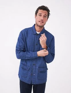 White Stuff Casual Shirts Linen Blend Check Overshirt