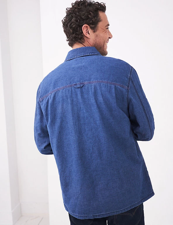 White Stuff Casual Shirts Linen Blend Check Overshirt 4 White Stuff Casual Shirts Linen Blend Check Overshirt - Image 4