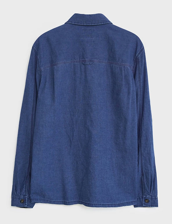 White Stuff Casual Shirts Linen Blend Check Overshirt 5 White Stuff Casual Shirts Linen Blend Check Overshirt - Image 5