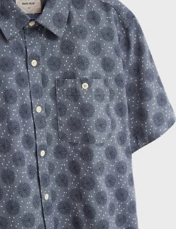 White Stuff Casual Shirts Pure Cotton Floral Shirt -New In Mens Store SD 10 T19 1789 E4 X EC 4