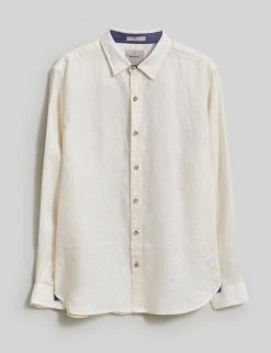 White Stuff Casual Shirts Pure Linen Shirt -New In Mens Store SD 10 T19 1792 NZ X EC 90