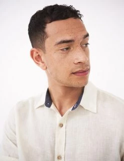 White Stuff Casual Shirts Pure Linen Shirt -New In Mens Store SD 10 T19 1793 NZ X EC 1