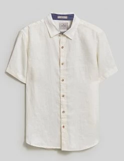 White Stuff Casual Shirts Pure Linen Shirt -New In Mens Store SD 10 T19 1793 NZ X EC 90