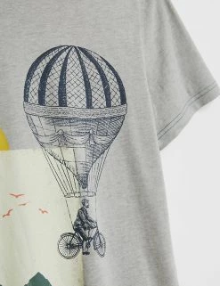 White Stuff Men's T-shirts Cotton Rich Balloon Graphic T-Shirt -New In Mens Store SD 10 T19 1804 T4 X EC 3