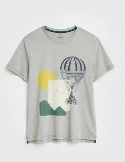 White Stuff Men's T-shirts Cotton Rich Balloon Graphic T-Shirt -New In Mens Store SD 10 T19 1804 T4 X EC 90