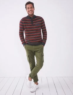 White Stuff Men's Jumpers Organic Cotton Rich Striped Jumper