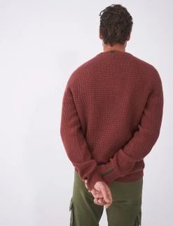 White Stuff Men's Jumpers Lambswool Rich Textured Crew Neck Jumper -New In Mens Store SD 10 T19 1849 B0 X EC 2