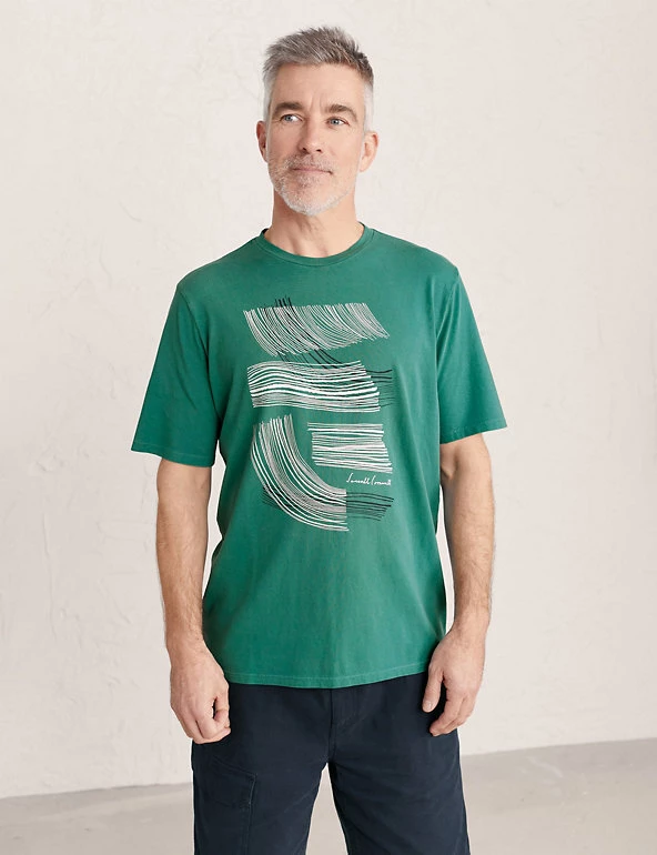 Seasalt Cornwall Men's T-shirts Pure Organic Cotton Printed T-Shirt 1 Seasalt Cornwall Men's T-shirts Pure Organic Cotton Printed T-Shirt