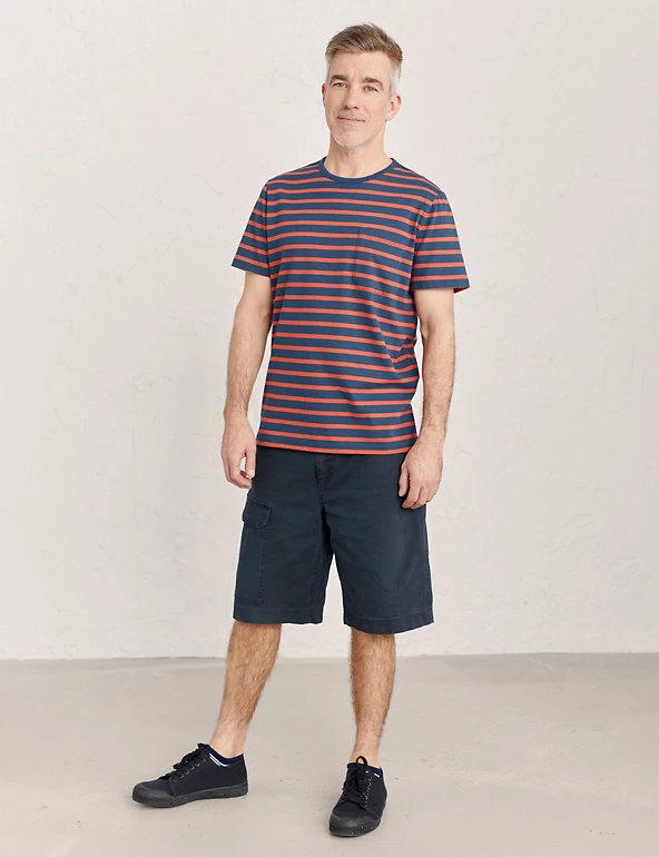 Seasalt Cornwall Men's T-shirts Organic Cotton Crew Neck Striped T-Shirt 3 Seasalt Cornwall Men's T-shirts Organic Cotton Crew Neck Striped T-Shirt - Image 3