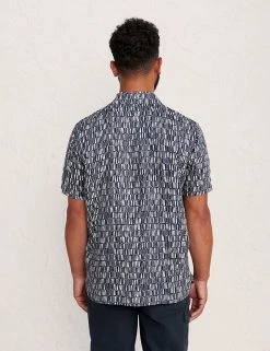 Seasalt Cornwall Men's Shirts Pure Linen Printed Shirt -New In Mens Store SD 10 T19 2407 F4 X EC 2