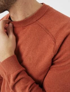 FatFace Men's Jumpers Cotton Rich Crew Neck Jumper With Wool -New In Mens Store SD 10 T19 6321 P4 X EC 1