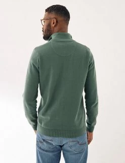 FatFace Men's Jumpers Cotton Rich Funnel Neck Half Zip Jumper -New In Mens Store SD 10 T19 6322 J0 X EC 2
