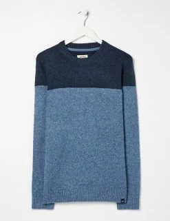 FatFace Men's Jumpers Colour Block Crew Neck Jumper With Wool -New In Mens Store SD 10 T19 6323 F4 X EC 90