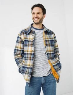 FatFace Casual Shirts Pure Cotton Check Long Sleeve Overshirt