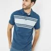FatFace Men's Polo Shirts Pure Cotton Striped Polo Shirt
