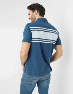 FatFace Men's Polo Shirts Pure Cotton Striped Polo Shirt -New In Mens Store SD 10 T19 6353 E4 X EC 2