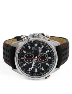 Men's Watches Citizen Red Arrows World Time Leather Chronograph Watch -New In Mens Store SD 10 T55 1061 Y4 X EC 1