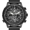 Men's Watches Citizen Navihawk World Time Stainless Steel Chronograph Watch