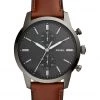 Men's Watches Fossil Townsman Brown Leather Watch