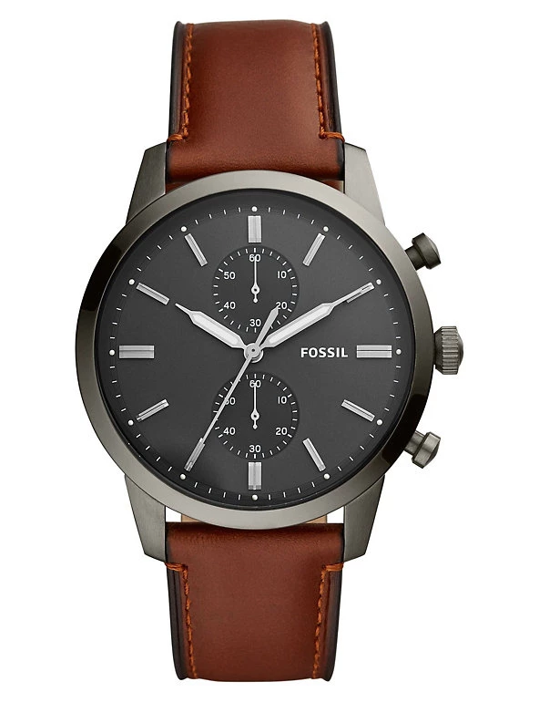 Men's Watches Fossil Townsman Brown Leather Watch 1 Men's Watches Fossil Townsman Brown Leather Watch