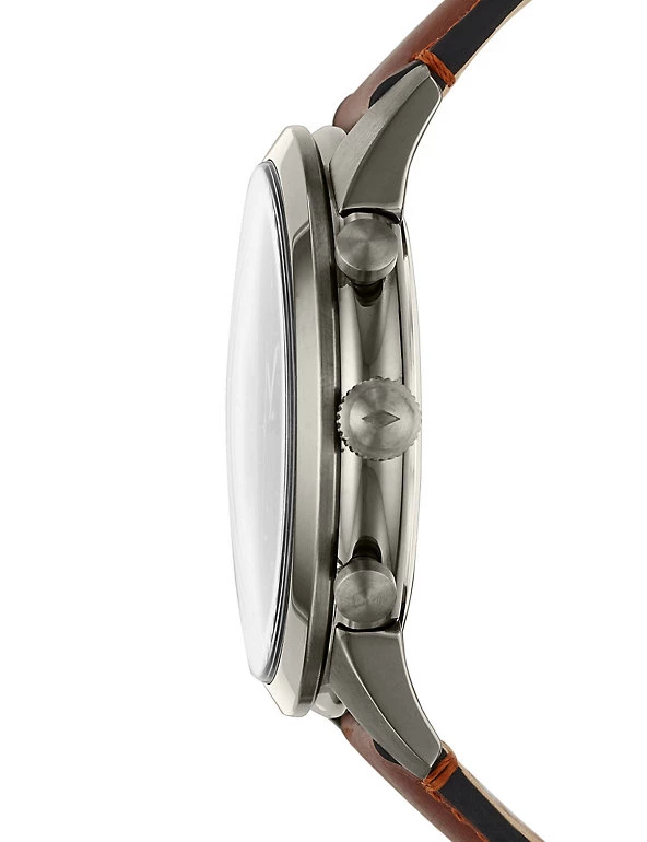 Men's Watches Fossil Townsman Brown Leather Watch 4 Men's Watches Fossil Townsman Brown Leather Watch - Image 4