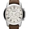 Men's Watches Fossil Grant Leather Analogue Quartz Watch