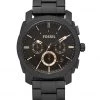 Men's Watches Fossil Machine Black Stainless Steel Chronograph Watch