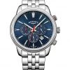 Men's Watches Rotary Oxford Silver Stainless Steel Chronograph Watch
