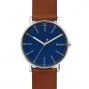 Men's Watches Skagen Signatur Brown Leather Watch