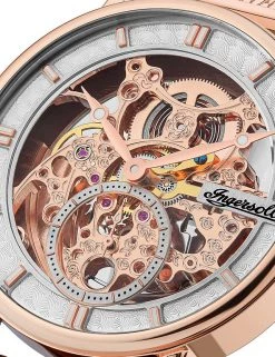 Men's Watches Ingersoll Herald Gold Stainless Steel Automatic Watch -New In Mens Store SD 10 T55 7738 S4 X EC 3