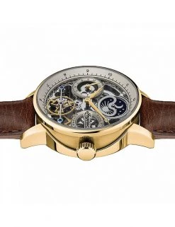 Men's Watches Ingersoll The Jazz Brown Leather Automatic Watch -New In Mens Store SD 10 T55 7751 N4 X EC 2