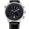 Men's Watches Rotary Hero Black Leather Chronograph Watch
