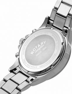 Men's Watches Rotary Hero Waterproof Stainless Steel Chronograph Watch -New In Mens Store SD 10 T55 7756 E6 X EC 2