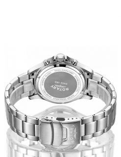 Men's Watches Rotary Hero Waterproof Stainless Steel Chronograph Watch -New In Mens Store SD 10 T55 7756 E6 X EC 4