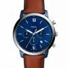Men's Watches Fossil Neutra Brown Leather Chronograph Watch