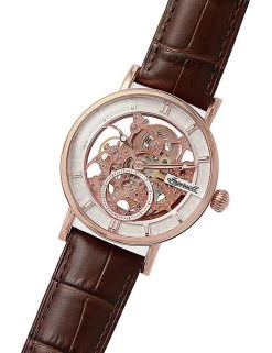 Men's Watches Ingersoll Herald Brown Leather Automatic Watch -New In Mens Store SD 10 T55 7792 N6 X EC 2