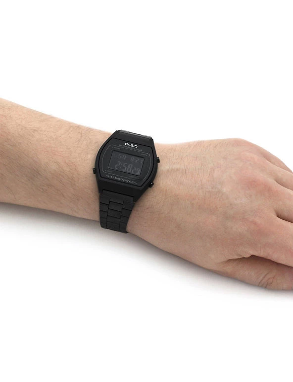 Men's Watches Casio Classic Black Stainless Steel Watch 2 Men's Watches Casio Classic Black Stainless Steel Watch - Image 2