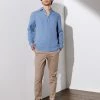 JAEGER Casual Shirts Luxury Pure Linen Overhead Shirt