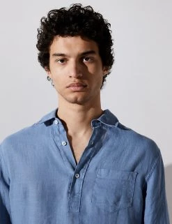 JAEGER Casual Shirts Luxury Pure Linen Overhead Shirt -New In Mens Store SD 10 T62 1209C E0 X EC 2