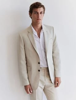 JAEGER Men's Coats & Jackets Tailored Fit Silk And Linen Jacket 22 JAEGER Men's Coats & Jackets Tailored Fit Silk And Linen Jacket -New In Mens Store SD 10 T62 2809C SS X EC 0