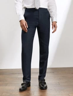 JAEGER Smart Trousers Tailored Fit Silk And Linen Trousers 16 JAEGER Smart Trousers Tailored Fit Silk And Linen Trousers -New In Mens Store SD 10 T62 2810C F0 X EC 1