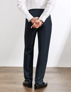 JAEGER Smart Trousers Tailored Fit Silk And Linen Trousers 18 JAEGER Smart Trousers Tailored Fit Silk And Linen Trousers -New In Mens Store SD 10 T62 2810C F0 X EC 3