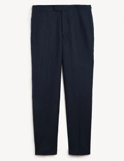 JAEGER Smart Trousers Tailored Fit Silk And Linen Trousers 15 JAEGER Smart Trousers Tailored Fit Silk And Linen Trousers -New In Mens Store SD 10 T62 2810C F0 X EC 90
