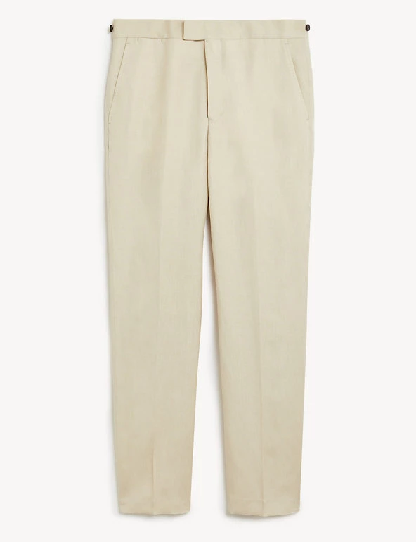 JAEGER Smart Trousers Tailored Fit Silk And Linen Trousers 9 JAEGER Smart Trousers Tailored Fit Silk And Linen Trousers - Image 9
