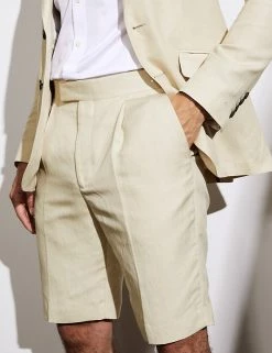 JAEGER Men's Shorts Silk And Linen Shorts 17 JAEGER Men's Shorts Silk And Linen Shorts -New In Mens Store SD 10 T62 2811C SS X EC 2