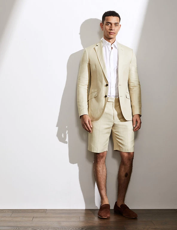 JAEGER Men's Shorts Silk And Linen Shorts 6 JAEGER Men's Shorts Silk And Linen Shorts - Image 6