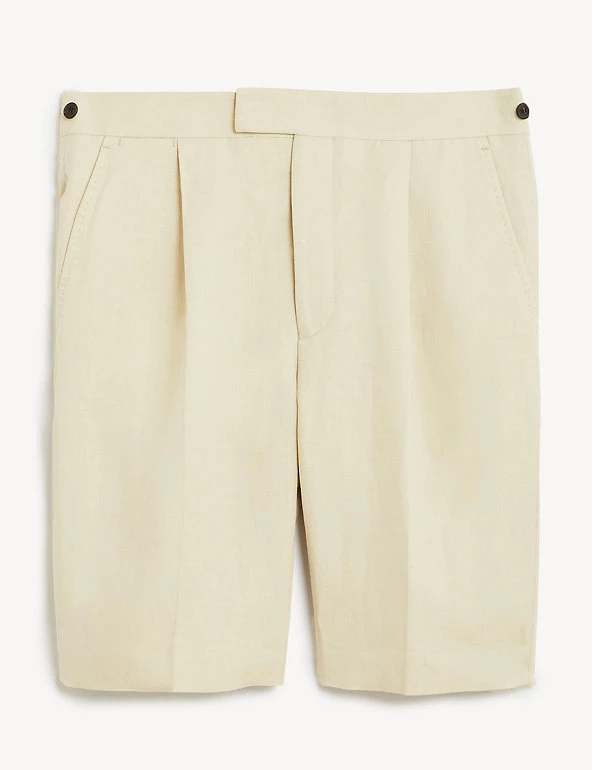 JAEGER Men's Shorts Silk And Linen Shorts 2 JAEGER Men's Shorts Silk And Linen Shorts - Image 2