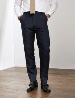 JAEGER Smart Trousers Slim Fit Silk And Linen Trousers -New In Mens Store SD 10 T62 2822C F0 X EC 1