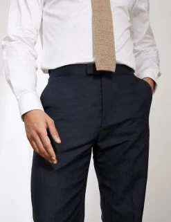 JAEGER Smart Trousers Slim Fit Silk And Linen Trousers -New In Mens Store SD 10 T62 2822C F0 X EC 2